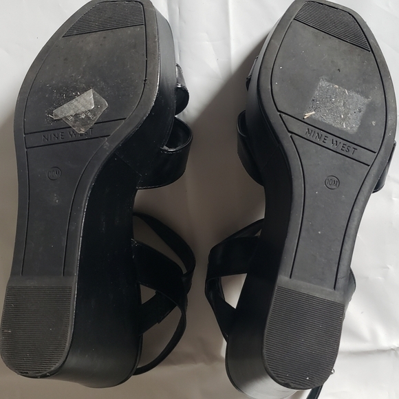 Women's high heel shoes wedges Nine West size 10 - Picture 6 of 6